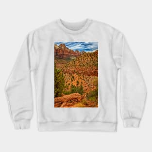 Watchman Trail View, Zion National Park Crewneck Sweatshirt